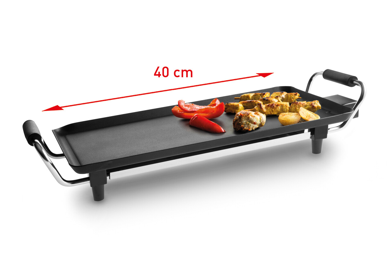 Gratar electric Teppanyaki, Fritel, TY 1485, 1800W, 40x22, aluminiu, negru/argintiu - imagine 6